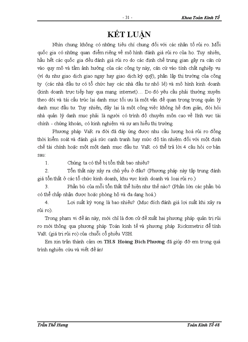 image for page Ứng dụng phương pháp VaR trong việc xác định giá trị rủi ro đối với cổ phiếu trong thị trường chứng khoán Việt Nam