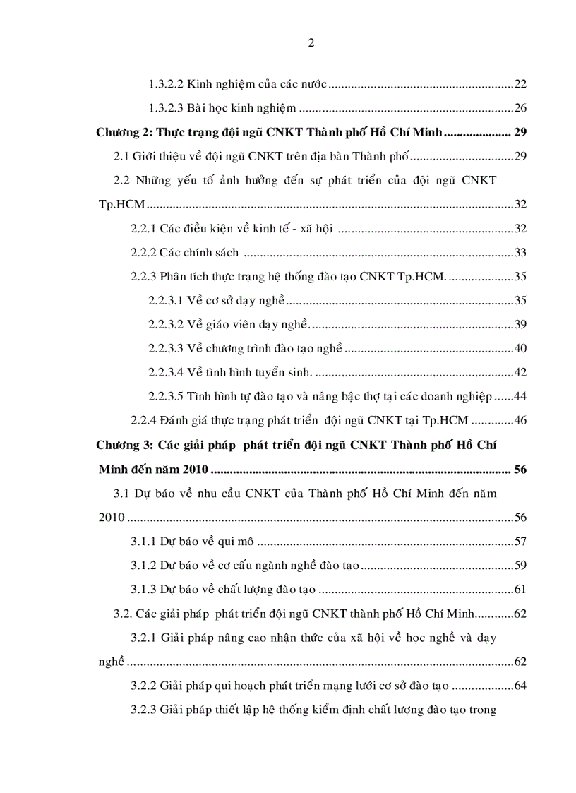 image for page Phát triển đội ngũ công nhân kỹ thuật Tp HCM đến năm 2010