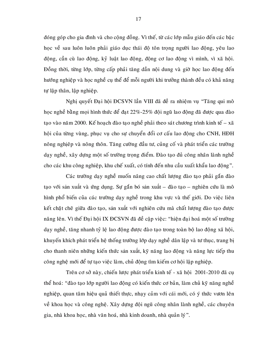 image for page Phát triển đội ngũ công nhân kỹ thuật Tp HCM đến năm 2010