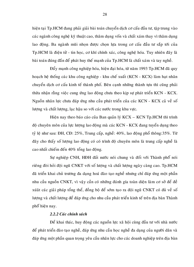 image for page Phát triển đội ngũ công nhân kỹ thuật Tp HCM đến năm 2010