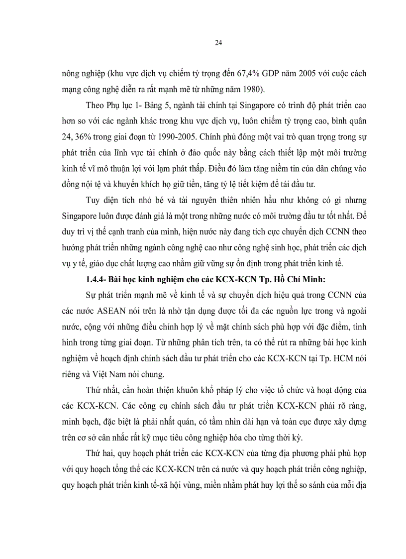 image for page Chuyển dịch cơ cấu ngành nghề tại các Khu chế xuất khu công nghiệp thành phố Hồ Chí Minh đến năm 2020