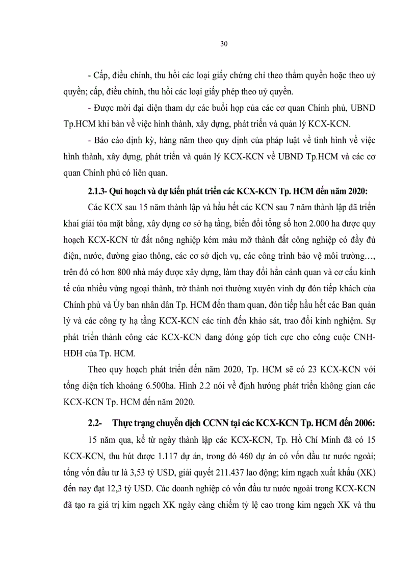image for page Chuyển dịch cơ cấu ngành nghề tại các Khu chế xuất khu công nghiệp thành phố Hồ Chí Minh đến năm 2020