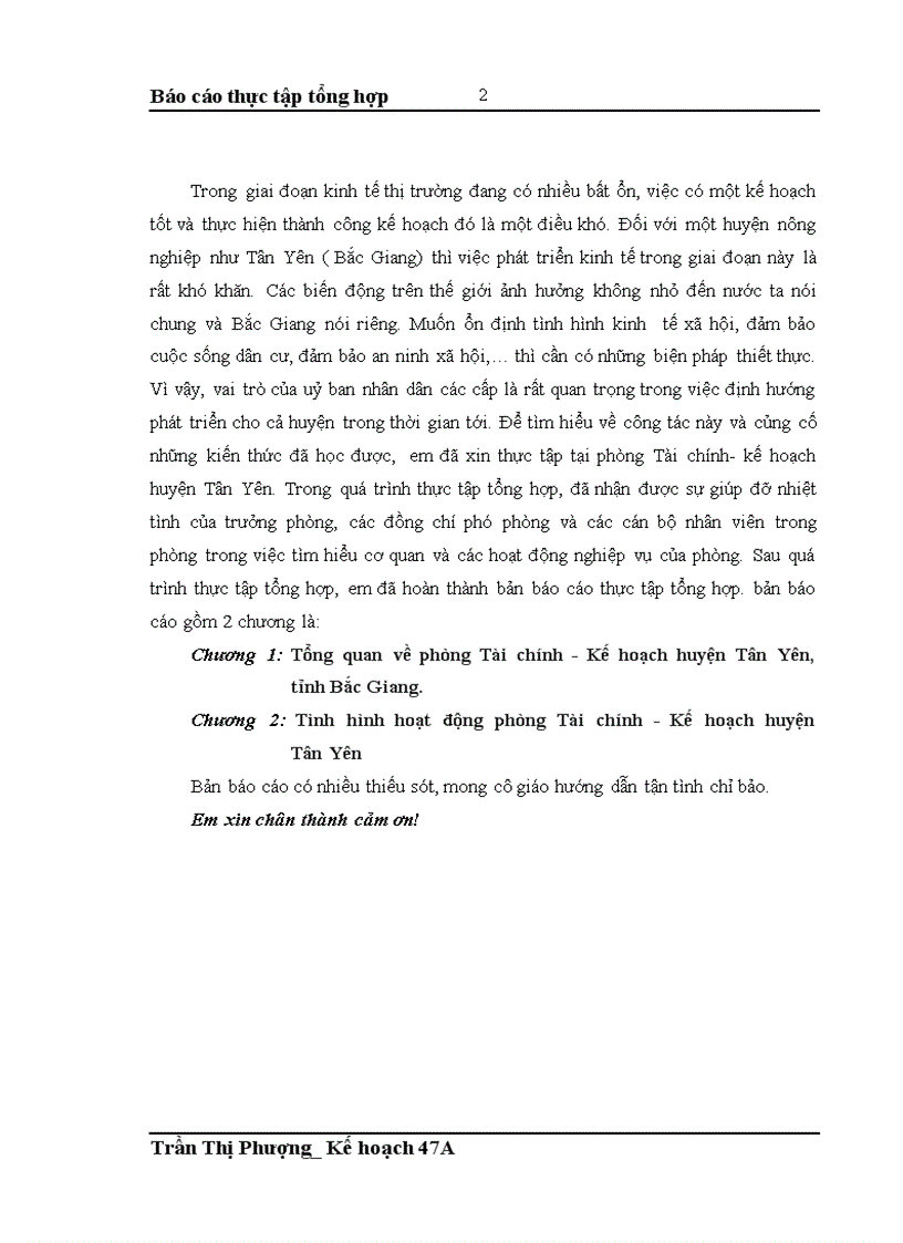 image for page Tổng quan và tình hình hoạt động của phòng Tài chính Kế hoạch huyện Tân Yên tỉnh Bắc Giang