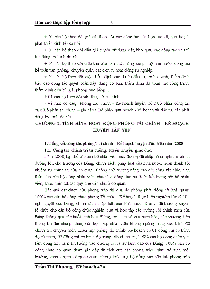 image for page Tổng quan và tình hình hoạt động của phòng Tài chính Kế hoạch huyện Tân Yên tỉnh Bắc Giang