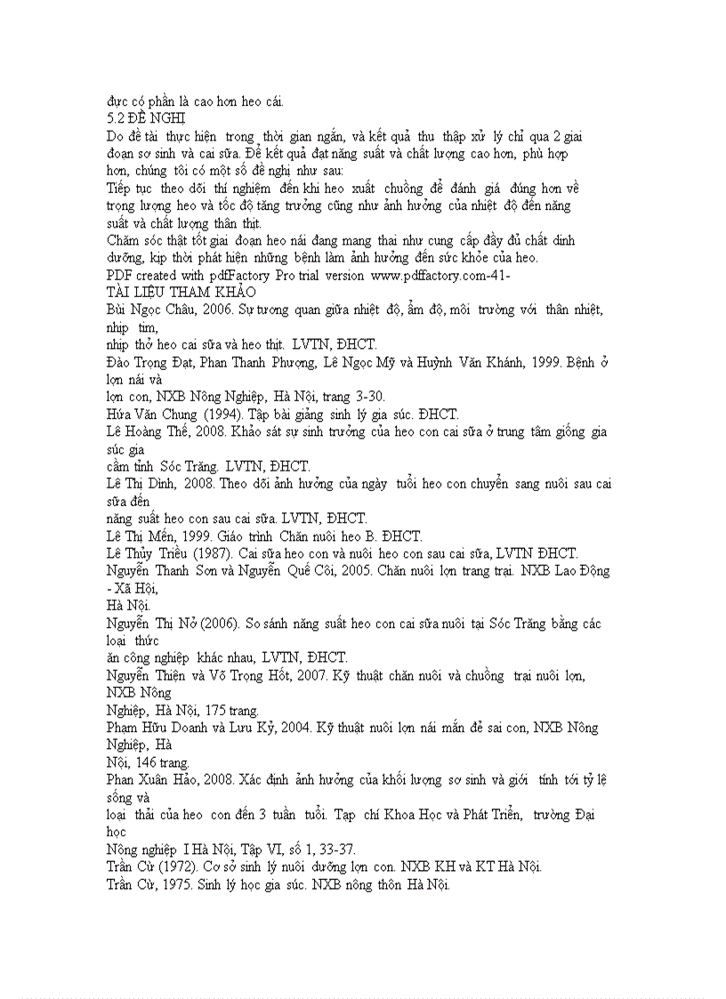 image for page Tăng trưởng của Heo con theo Mẹ và mối tương quan giữa trọng lượng Heo sơ sinh và trọng lượng Heo cai sữa tại trại