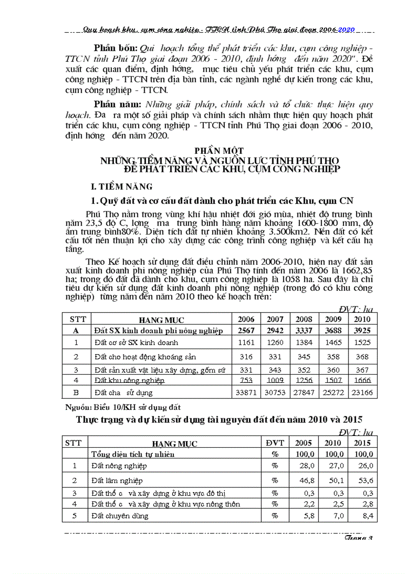 image for page Quy hoạch tổng thể phát triển các khu cụm công nghiệp tiểu thủ công nghiệp trên đại bàn tỉnh Phú Thọ đến năm 2020