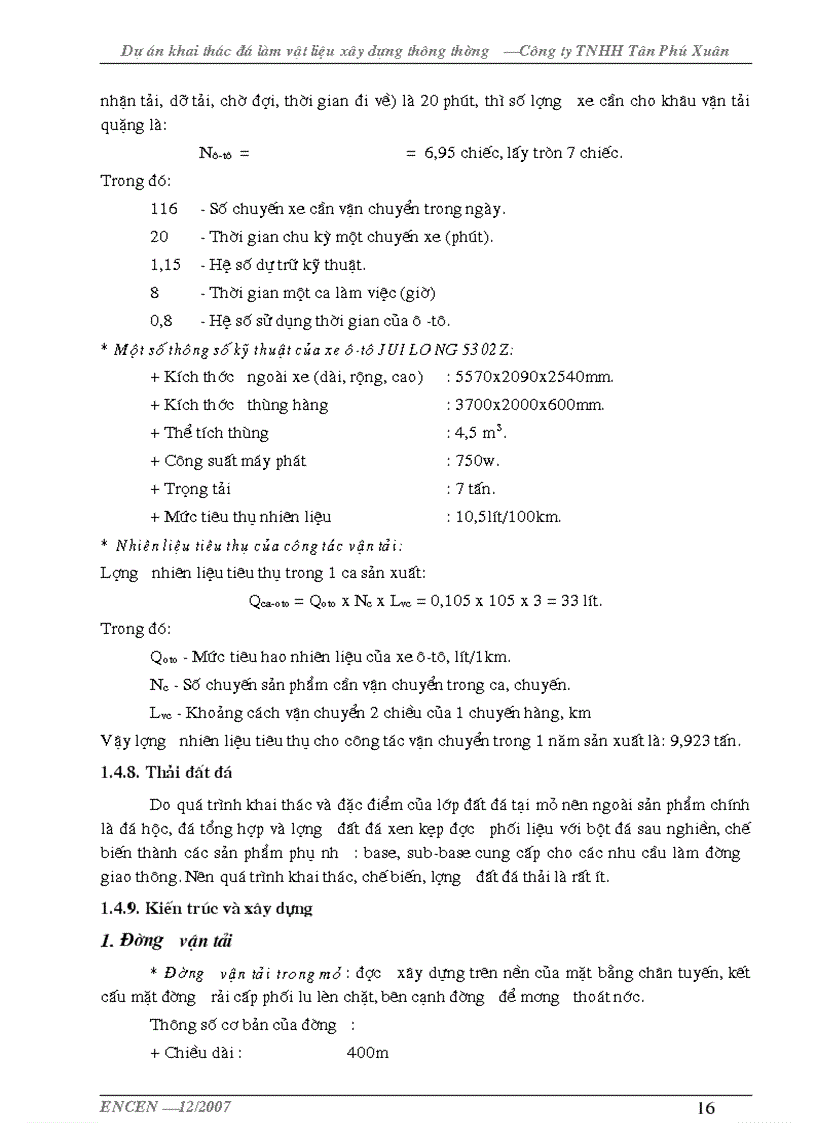 image for page Đánh giá tác động môi trường dự án khai thác đá làm vật liệu xây dựng Công ty TNHH Tân Phú Xuân Hải Phòng 70 trang
