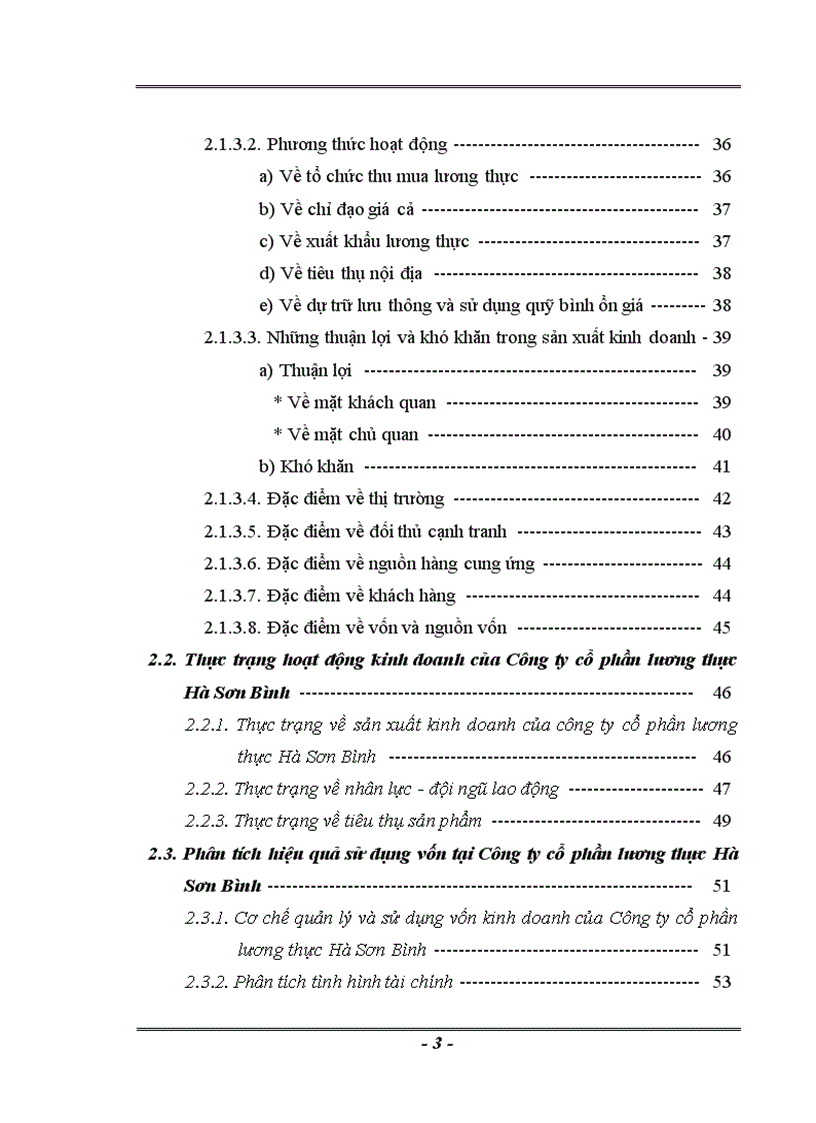image for page Thực trạng và Một số Giải pháp nâng cao hiệu quả sử dụng vốn tại công ty cổ phần lương thực Hà Sơn Bình