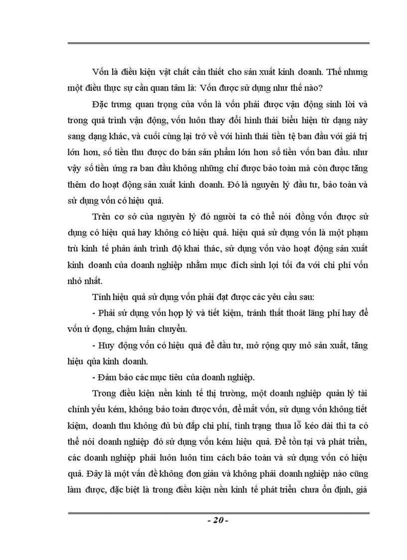 image for page Thực trạng và Một số Giải pháp nâng cao hiệu quả sử dụng vốn tại công ty cổ phần lương thực Hà Sơn Bình