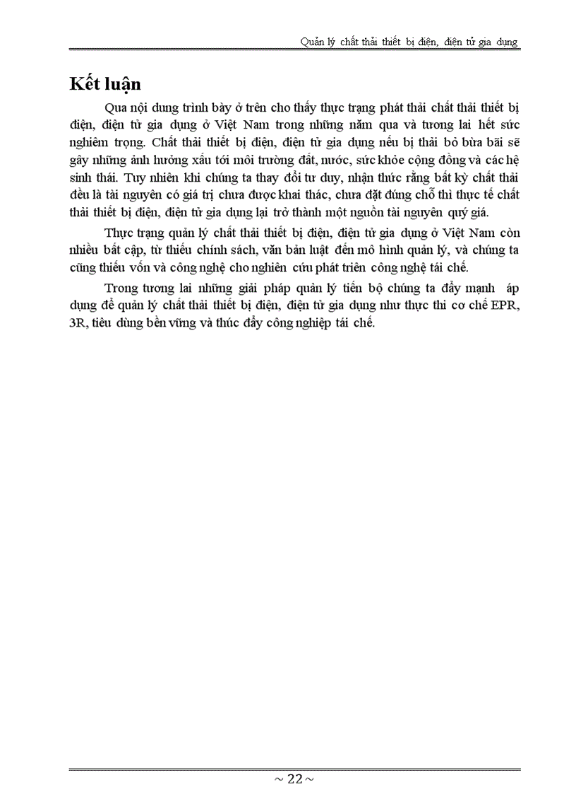 image for page TIỂU LUẬN MÔN HỌC Quản lý chất thải nguy hại Đề tài Quản lý chất thải thiết bị điện điện tử gia dụng ở Việt Nam