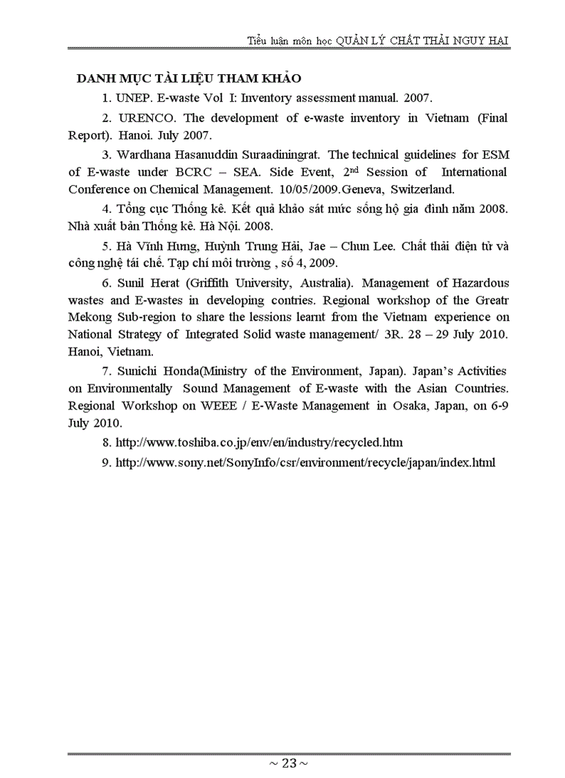 image for page TIỂU LUẬN MÔN HỌC Quản lý chất thải nguy hại Đề tài Quản lý chất thải thiết bị điện điện tử gia dụng ở Việt Nam
