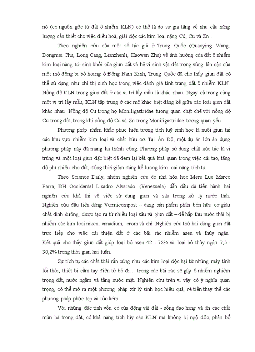 image for page Nghiên cứu sự tích lũy kim loại nặng Pb As trong đất và trong một số loài giun đất ở khu Kinh Tế Mở Chu Lai Huyện Núi Thành Tỉnh Quảng Nam