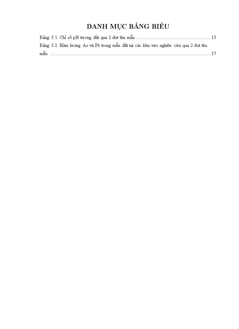 image for page Nghiên cứu sự tích lũy kim loại nặng Pb As trong đất và trong một số loài giun đất ở khu Kinh Tế Mở Chu Lai Huyện Núi Thành Tỉnh Quảng Nam