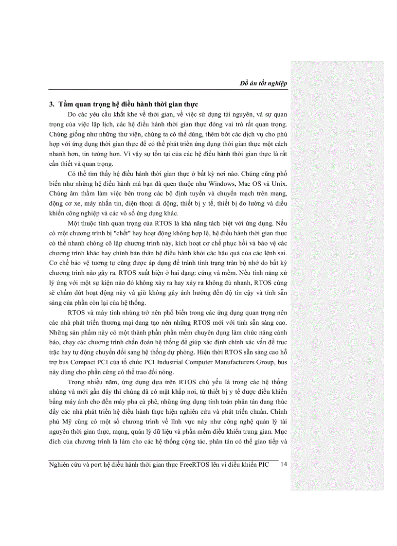 image for page Nghiên cứu và port hệ điều hành thời gian thực FreeRTOS lên vi điều khiển PIC