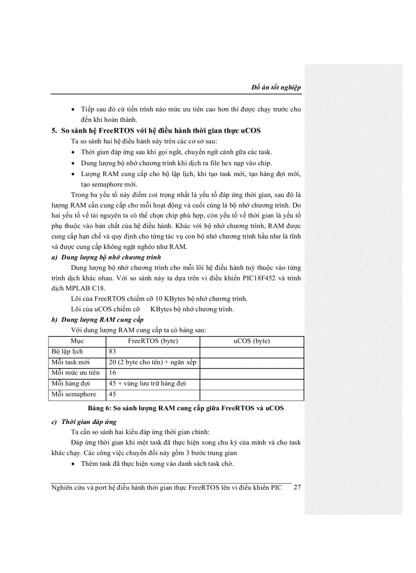 image for page Nghiên cứu và port hệ điều hành thời gian thực FreeRTOS lên vi điều khiển PIC