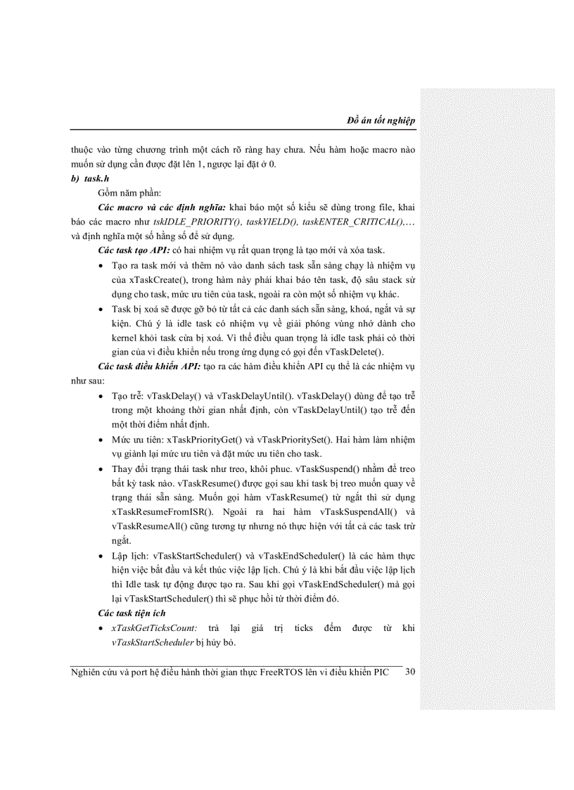image for page Nghiên cứu và port hệ điều hành thời gian thực FreeRTOS lên vi điều khiển PIC