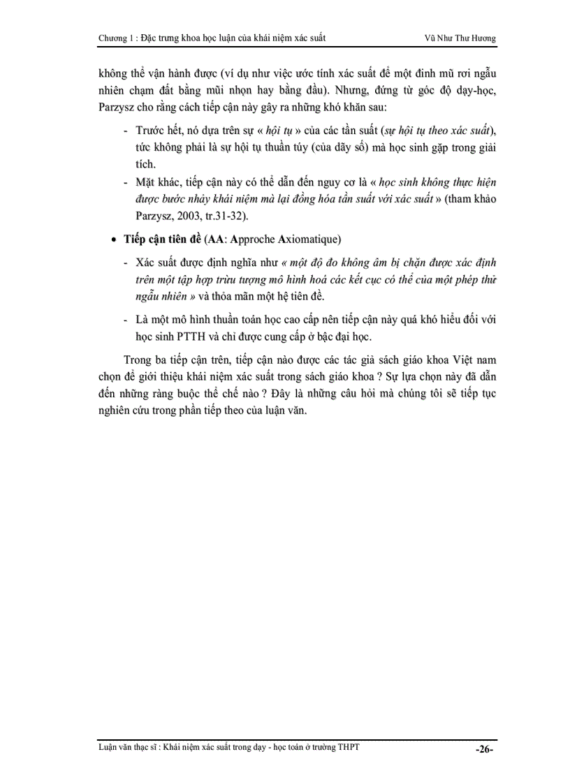 image for page Luận văn thạc sĩ khoa học Khái niệm xác suất trong dạy và học toán ở phổ thông