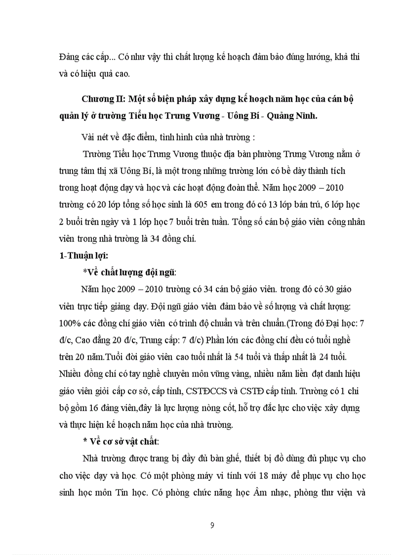 image for page Một số biện pháp xây dựng kế hoạch năm học của cán bộ quản lý ở nhà trường