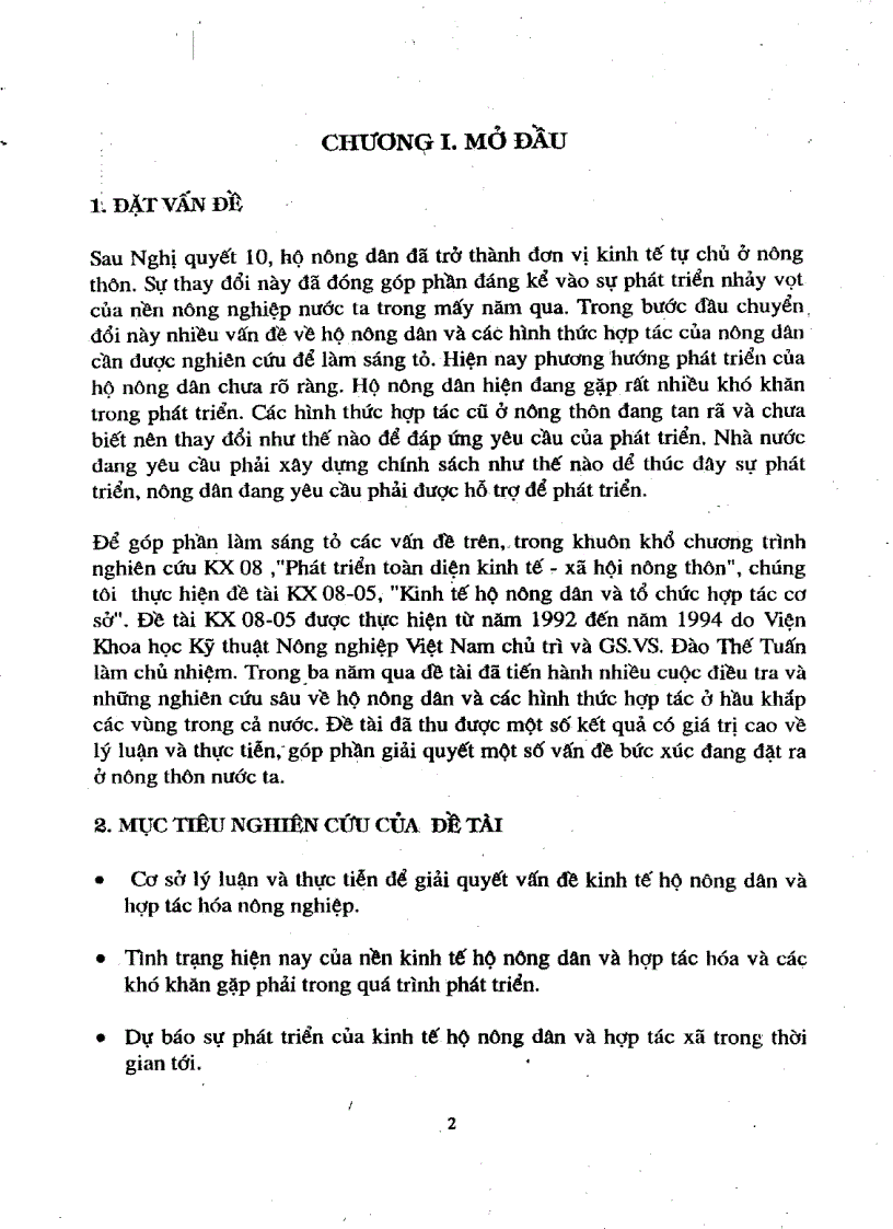 image for page Kinh tế hộ nông dân và tổ chức hợp tác sơ cở