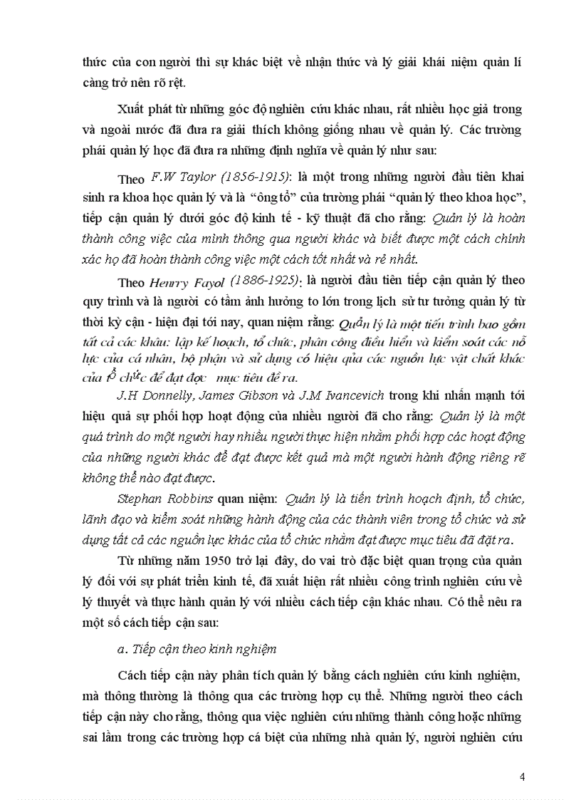 image for page Quản lý công Khái niệm nội dung về quản lý