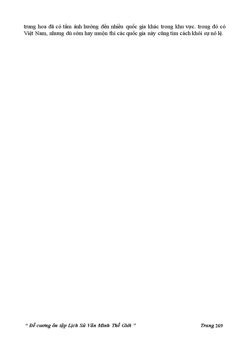 image for page Đề cương ôn tập 145 câu hỏi đáp LỊCH SỬ VĂN MINH THẾ GIỚI