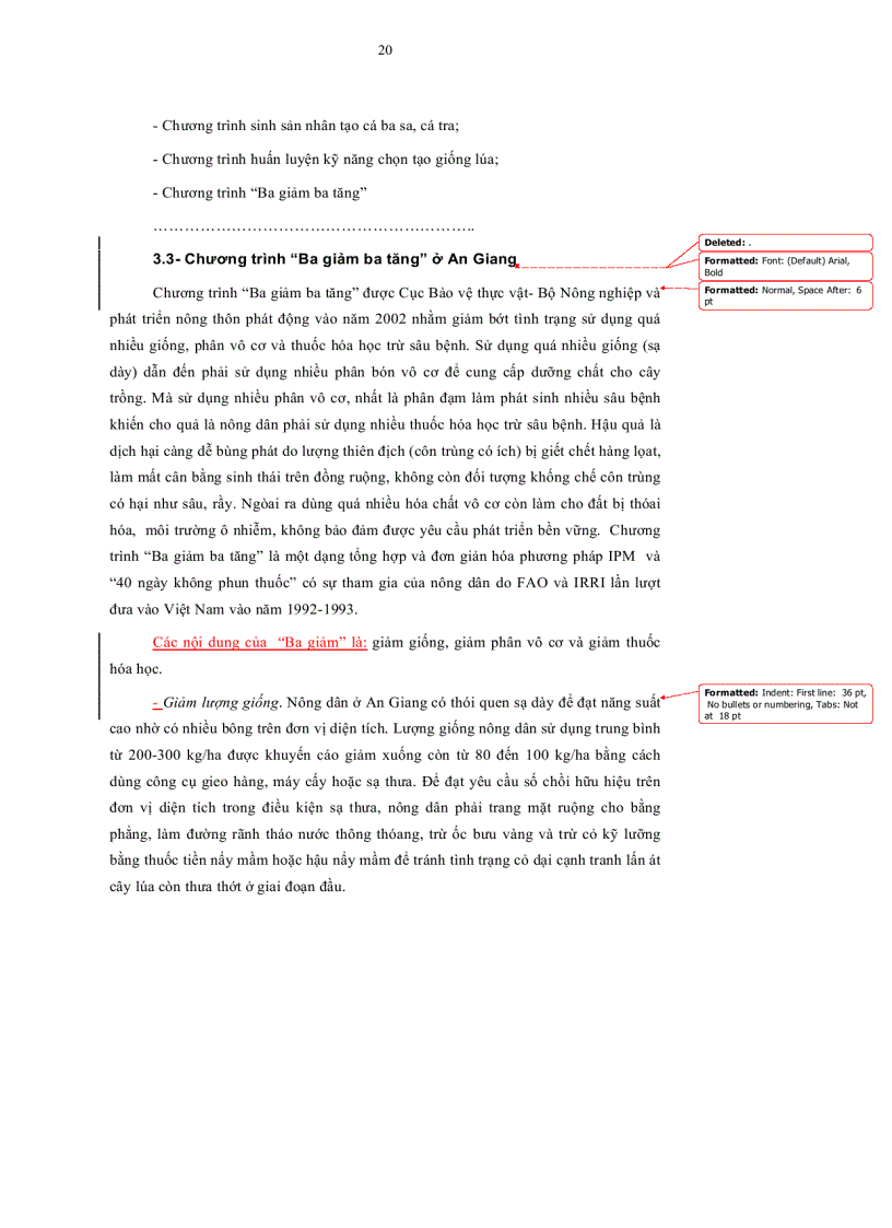 image for page Đánh giá sự hài lòng của nông dân đối với chất lượng tập huấn Ba giảm ba tăng ở An Giang