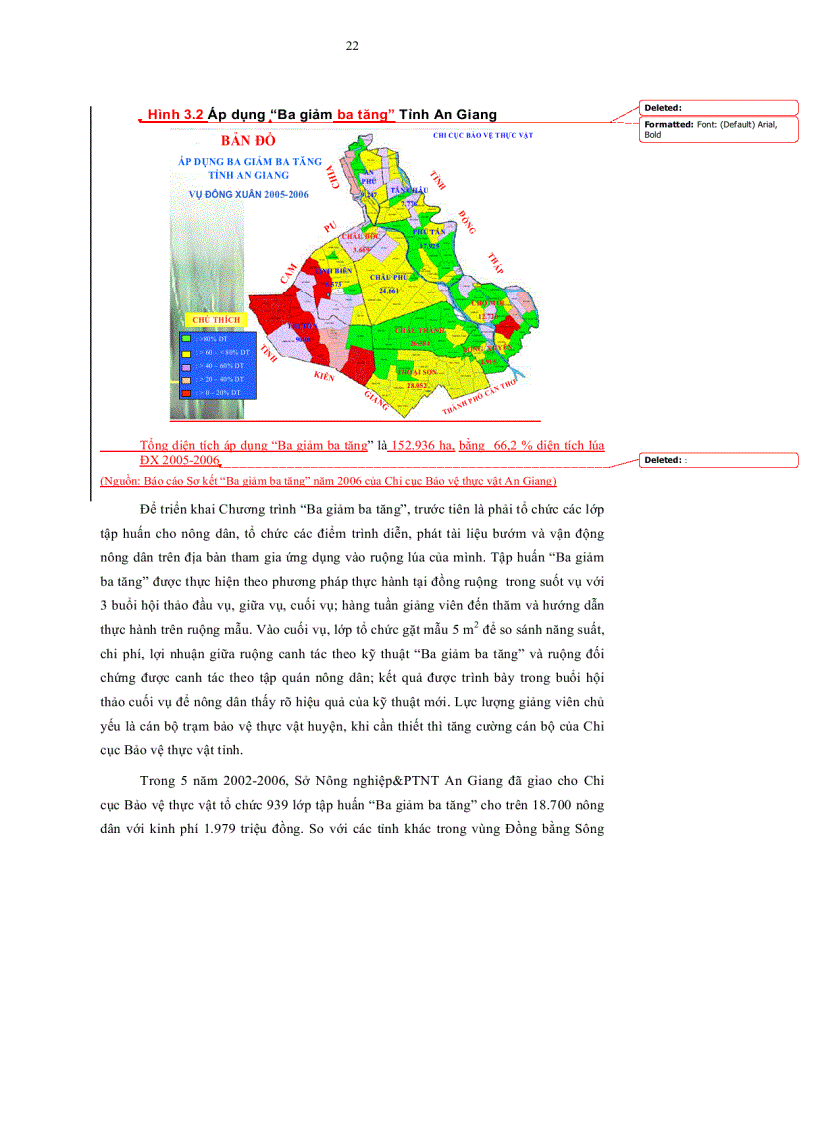 image for page Đánh giá sự hài lòng của nông dân đối với chất lượng tập huấn Ba giảm ba tăng ở An Giang
