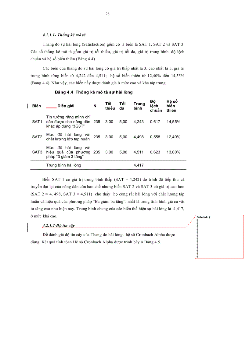 image for page Đánh giá sự hài lòng của nông dân đối với chất lượng tập huấn Ba giảm ba tăng ở An Giang