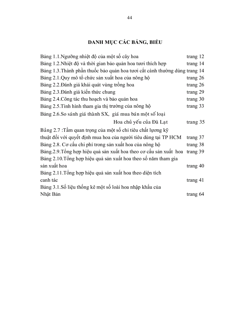 image for page Phân tích tình hình sản xuất và tiêu thụ hoa cấp độ nông hộ tại thành phố Đà Lạt