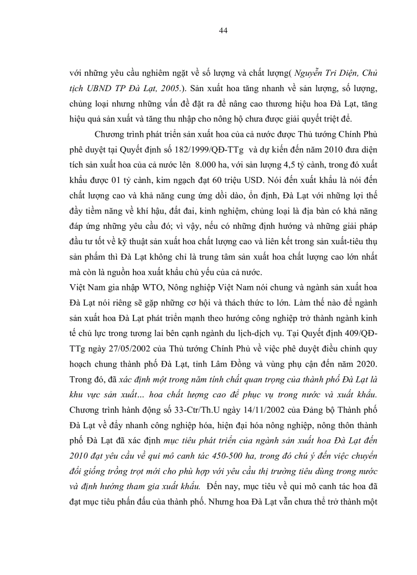 image for page Phân tích tình hình sản xuất và tiêu thụ hoa cấp độ nông hộ tại thành phố Đà Lạt