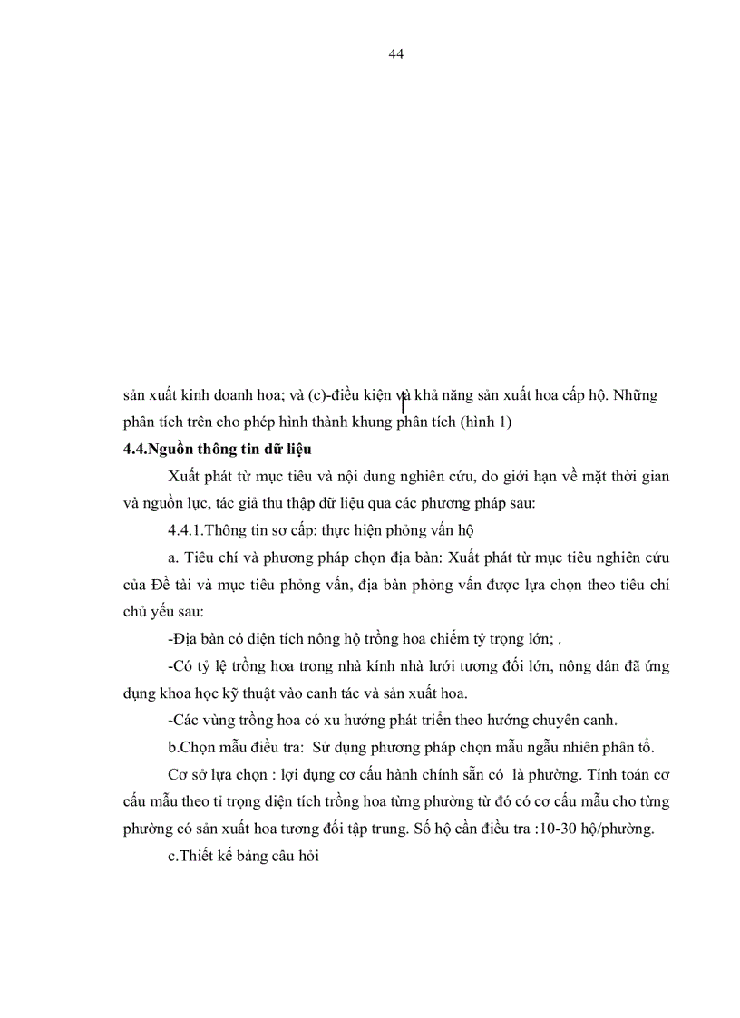 image for page Phân tích tình hình sản xuất và tiêu thụ hoa cấp độ nông hộ tại thành phố Đà Lạt