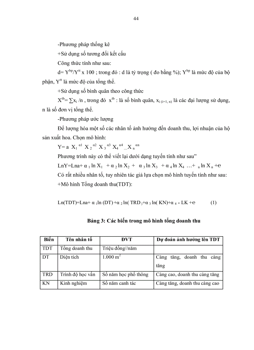 image for page Phân tích tình hình sản xuất và tiêu thụ hoa cấp độ nông hộ tại thành phố Đà Lạt