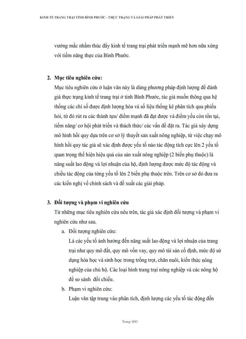 image for page Kinh tế trang trại tỉnh bình phước thực trạng và giải pháp phát triển