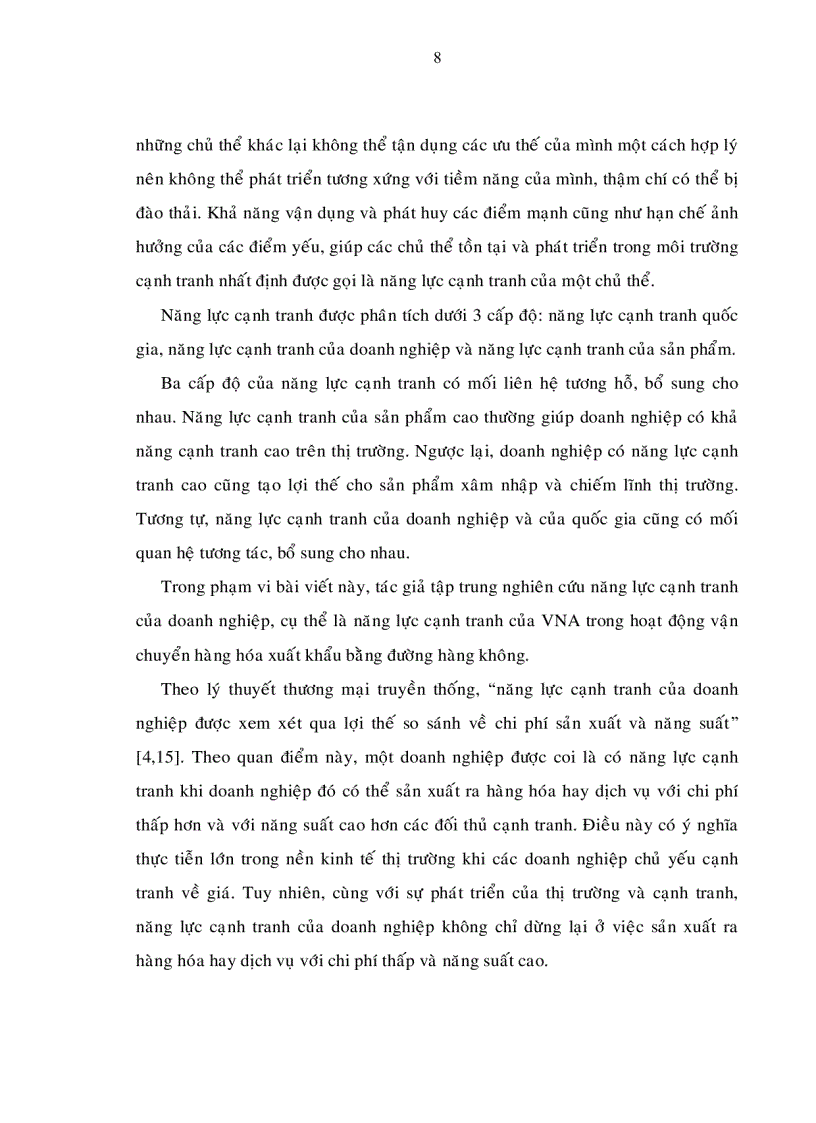 image for page Nâng cao năng lực cạnh tranh của vietnam airlines trong hoạt động vận chuyển hàng hóa xuất khẩu