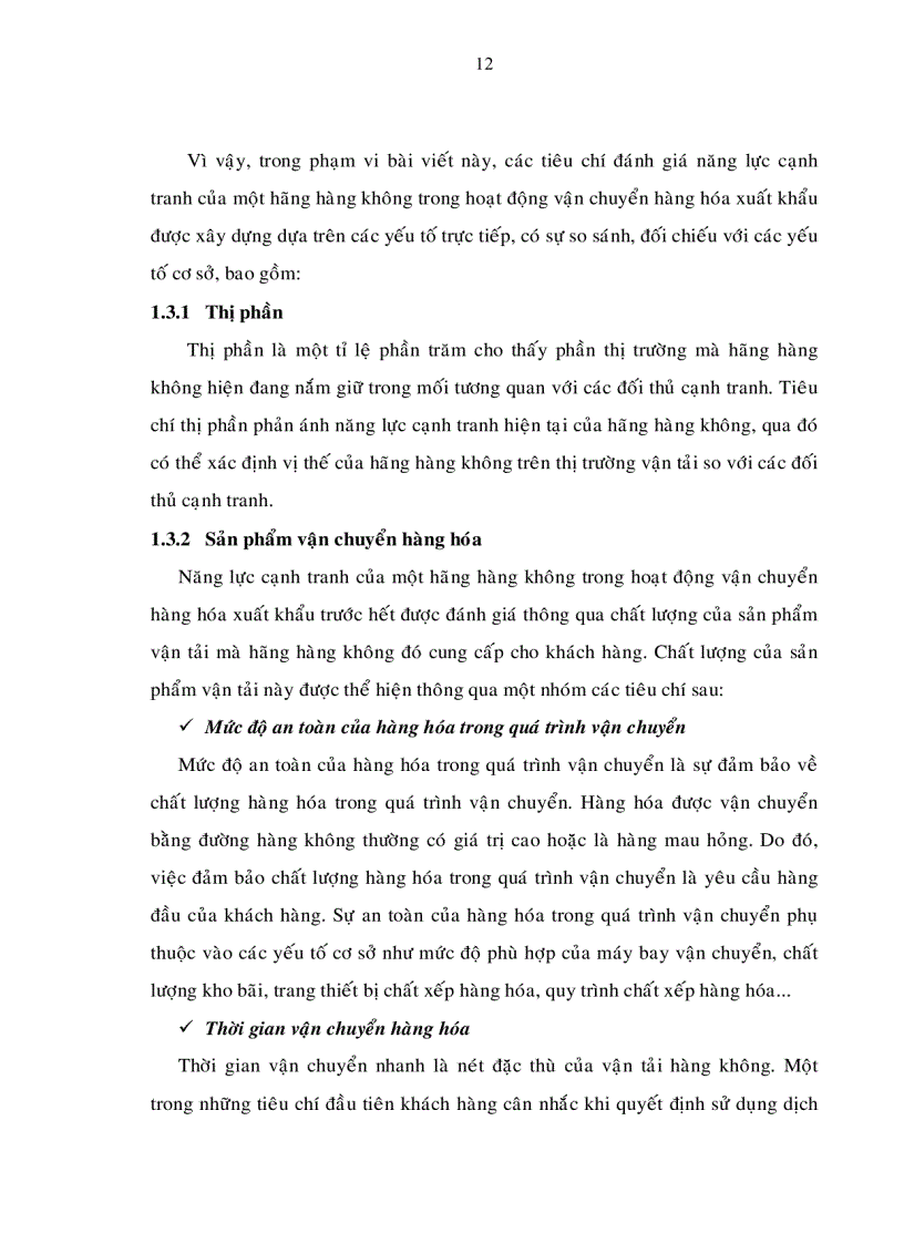 image for page Nâng cao năng lực cạnh tranh của vietnam airlines trong hoạt động vận chuyển hàng hóa xuất khẩu