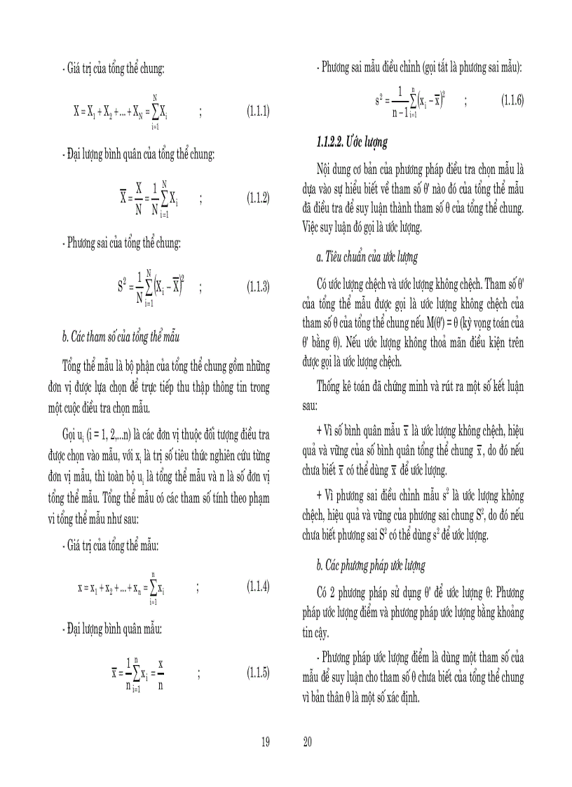 image for page Một số vấn đề phương pháp luận thống kê
