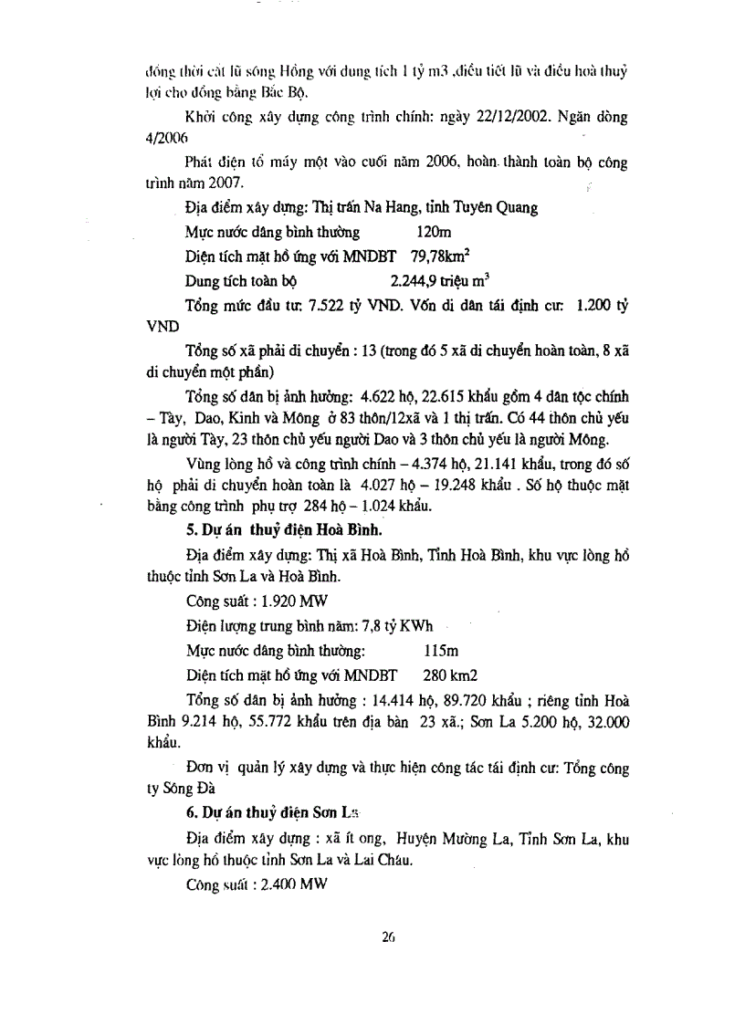 image for page Nghiên cứu một số mô hình tái định cư đối với đồng bào dân tộc tiểu số liên quan tới các công trình thủy điện