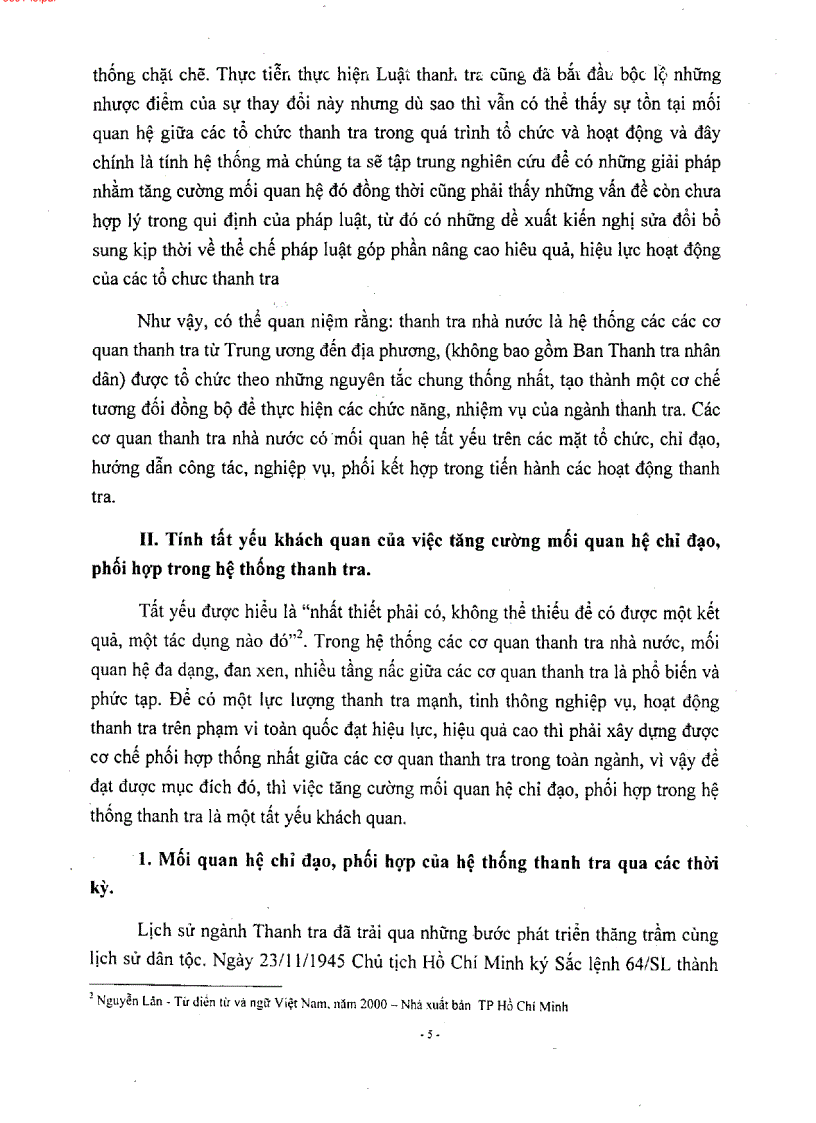image for page Tăng cường mối quan hệ chỉ đạo phối hợp trong hệ thống các cơ quan thanh tra nhà nước nhằm nâng cao hiệu quả hiệu lực của công tác thanh tra