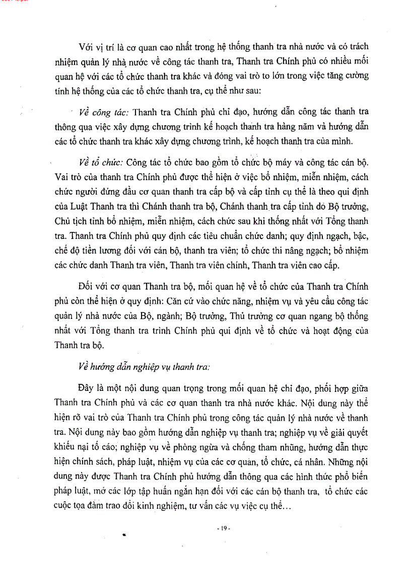 image for page Tăng cường mối quan hệ chỉ đạo phối hợp trong hệ thống các cơ quan thanh tra nhà nước nhằm nâng cao hiệu quả hiệu lực của công tác thanh tra