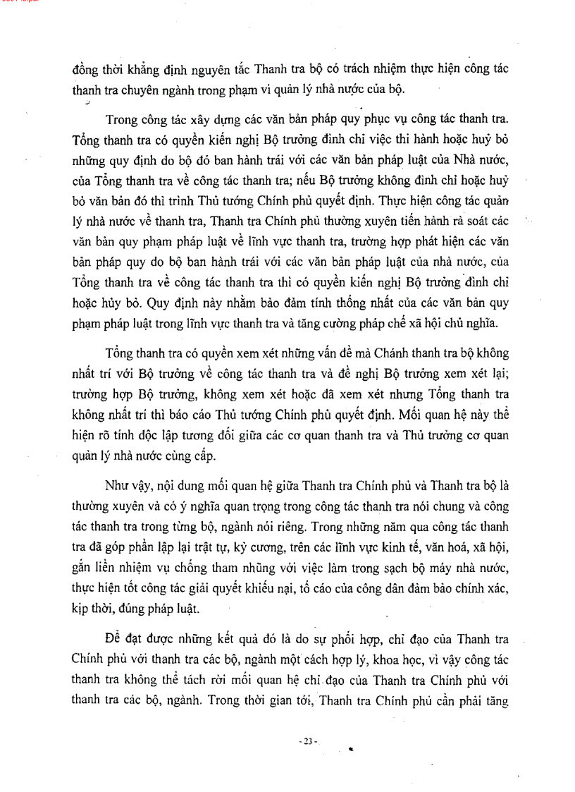 image for page Tăng cường mối quan hệ chỉ đạo phối hợp trong hệ thống các cơ quan thanh tra nhà nước nhằm nâng cao hiệu quả hiệu lực của công tác thanh tra