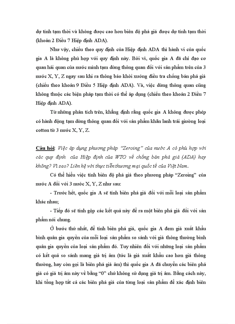 image for page Tình huống BT thương mại quốc tế học kỳ Đh Luật hà nội