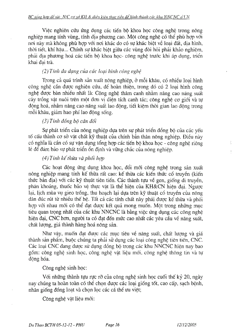 image for page Nghiên cứu cơ sở khoa học và điều kiện thực tiễn để hình thành các khu nông nghiệp ứng dụng công nghệ cao ở Việt Nam
