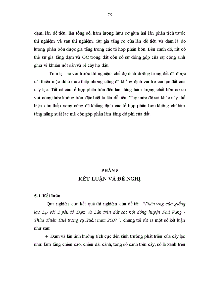 image for page Phản ứng của giống lạc L14 với 2 yếu tố Đạm và Lân trên đất cát nội đồng huyện Phú Vang Thừa Thiên Huế trong vụ Xuân năm 2007