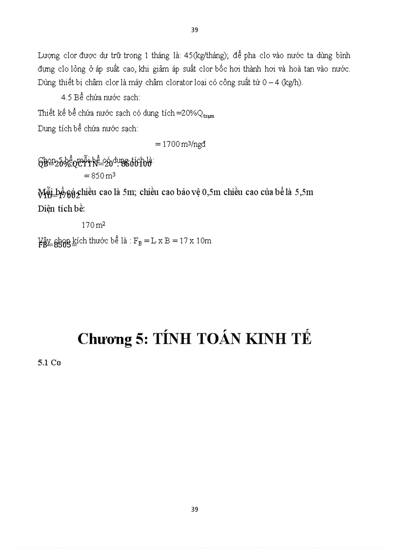 image for page Thiết kế trạm xử lý nước cấp cho khu dân cư xã xuân thới thượng công suất 8500 m3ngđ