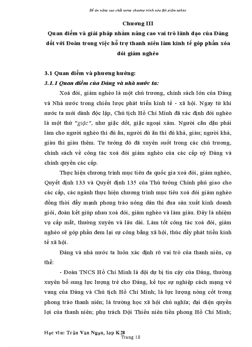 image for page Vai trò lãnh đạo của Đảng đối với Đoàn trong việc hỗ trợ thanh niên xóa đói giảm nghèo