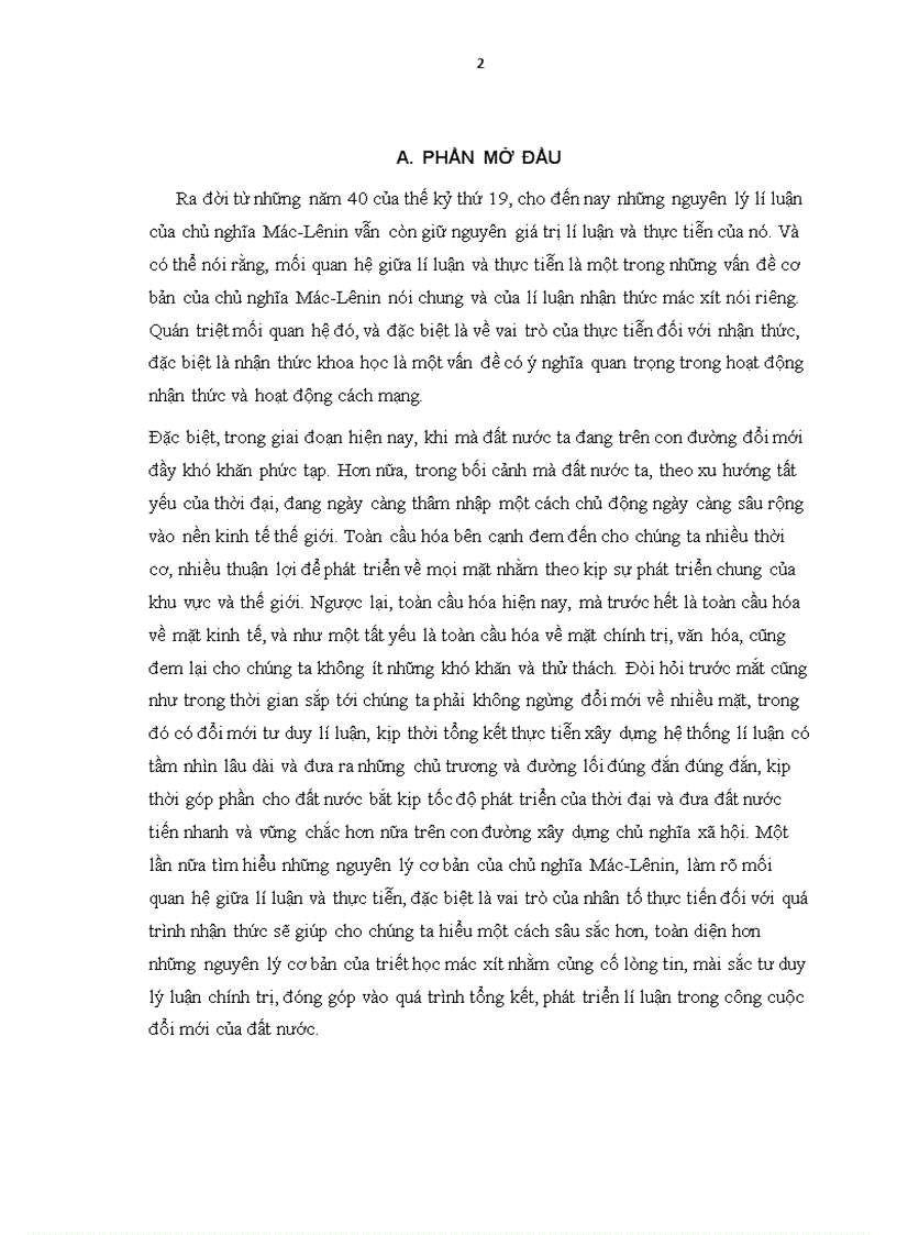 image for page Quan niệm của triết học Mác Lênin về bản chất quá trình nhận thức