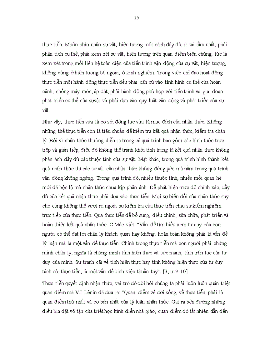 image for page Quan niệm của triết học Mác Lênin về bản chất quá trình nhận thức