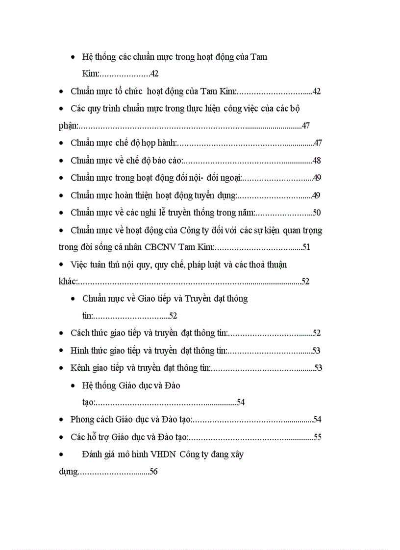 image for page Một số giải pháp nhằm xây dựng văn hóa Doanh nghiệp ở Công ty Cổ phần Tam Kim