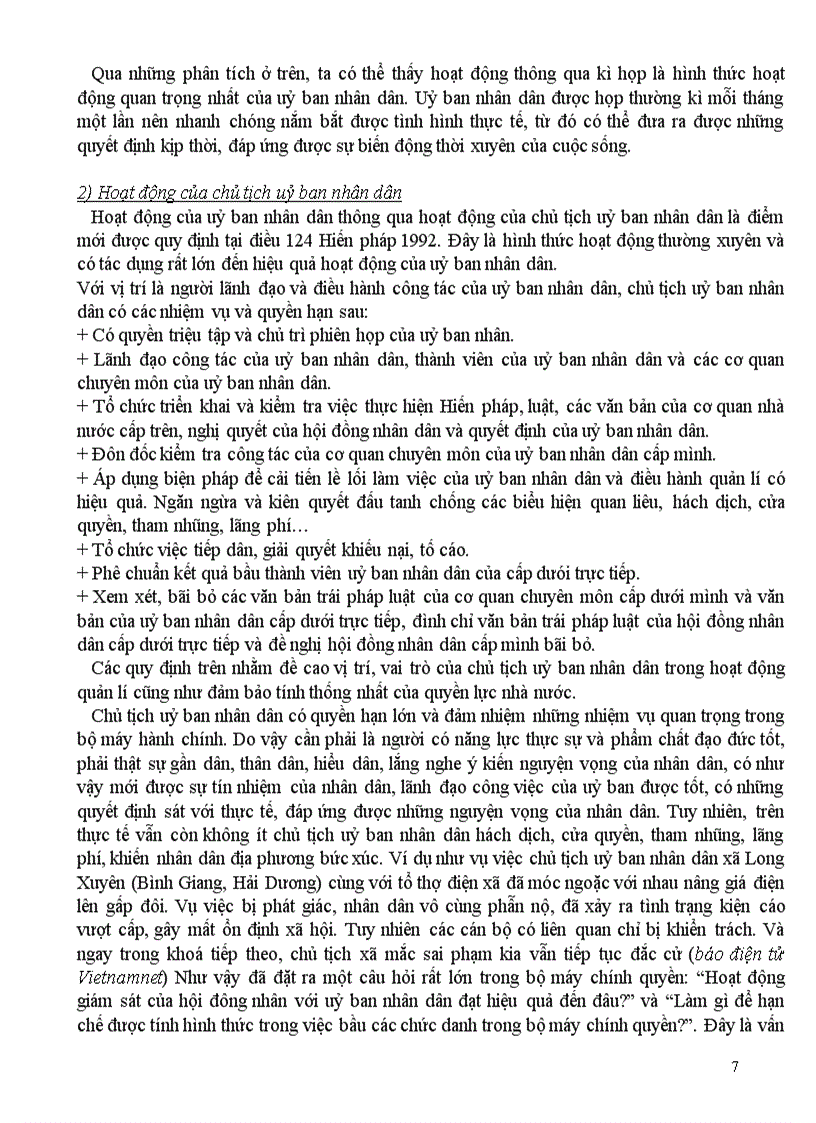 image for page Tổ chức và hoạt động của uỷ ban nhân dân theo quy định của pháp luật hiện hành