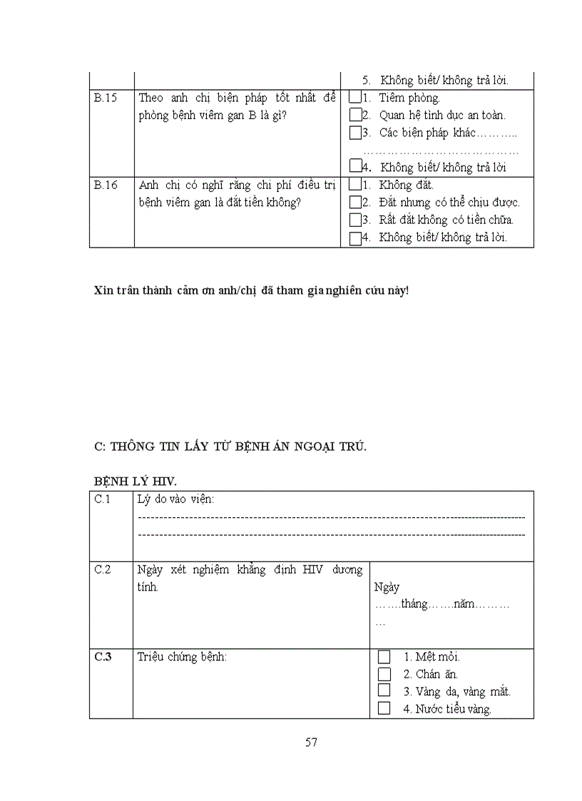 image for page Tìm hiểu tỷ lệ đồng nhiễm HBV HCV và kiến thức về bệnh viêm gan virut B C trên bệnh nhân HIV AIDS điều trị tại phòng khám ngoại trú HIV bệnh viện Bạch Mai